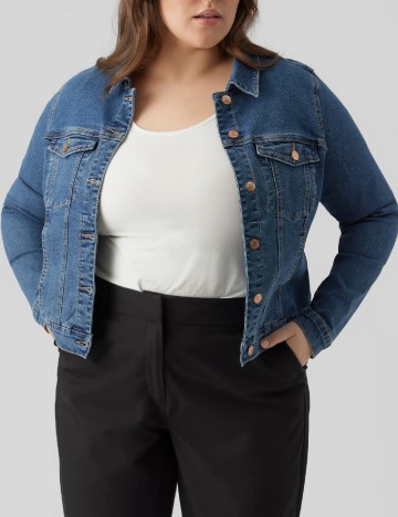 Jacheta Vero Moda Curve, albastru