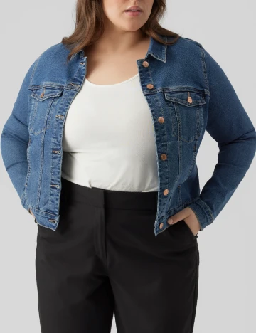 Jacheta Vero Moda Curve, albastru