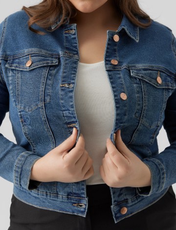 Jacheta Vero Moda Curve, albastru