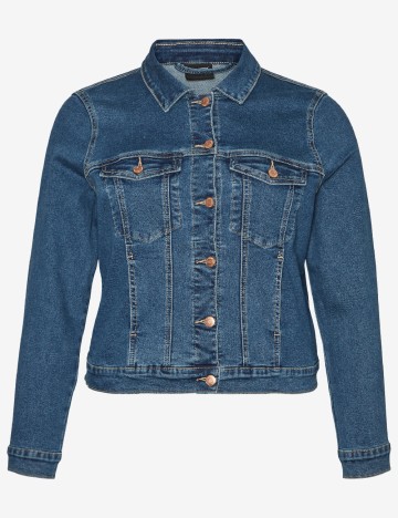 Jacheta Vero Moda Curve, albastru