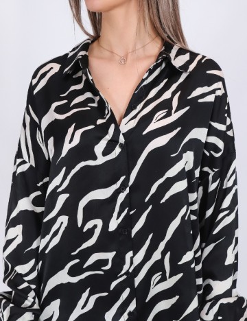 Camasa Pieces, negru