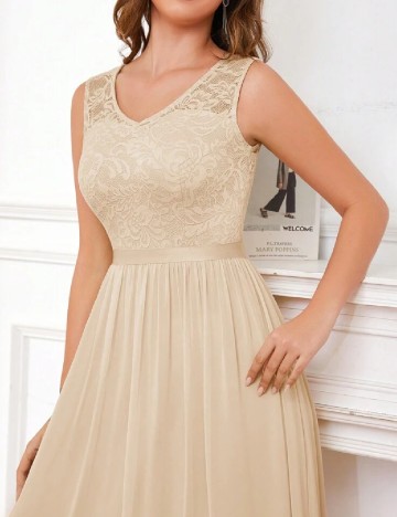 Rochie lunga SHEIN, crem
