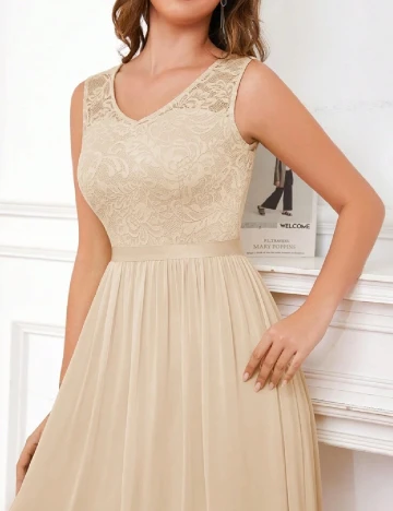 Rochie lunga SHEIN, crem