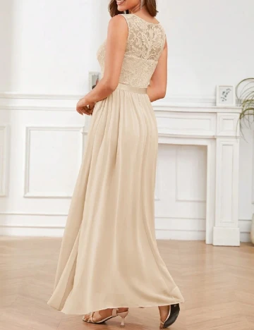 Rochie lunga SHEIN, crem
