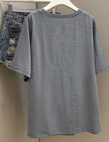 Tricou SHEIN CURVE, gri