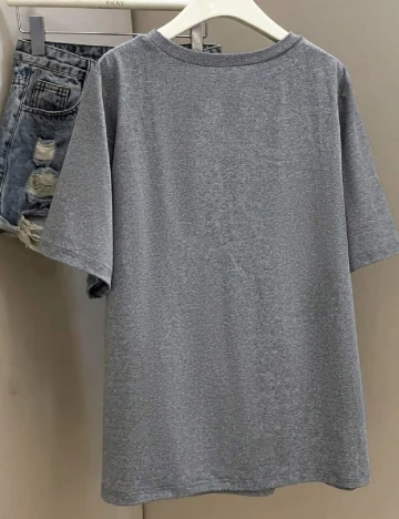 Tricou SHEIN CURVE, gri