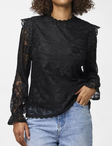 Bluza Pieces, negru