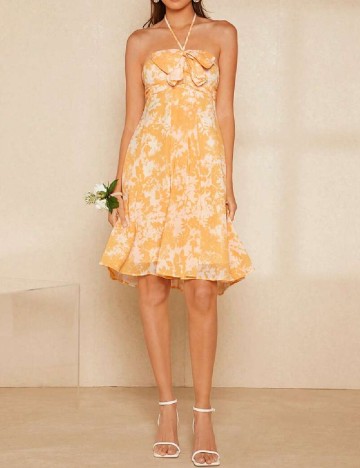 Rochie scurta SHEIN, galben