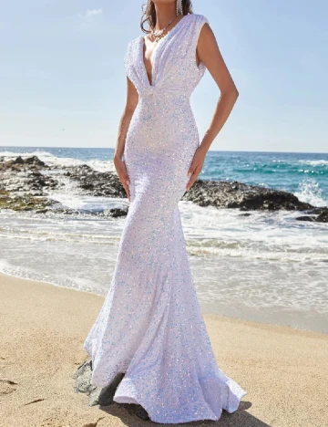 Rochie lunga Faeriesty, alb
