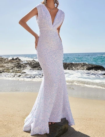 Rochie lunga Faeriesty, alb
