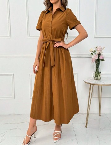 Rochie lunga SHEIN, maro