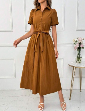 Rochie lunga SHEIN, maro