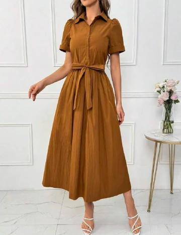 Rochie lunga SHEIN, maro