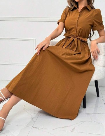 Rochie lunga SHEIN, maro