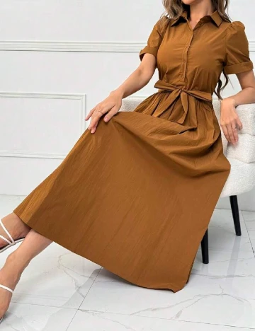 Rochie lunga SHEIN, maro
