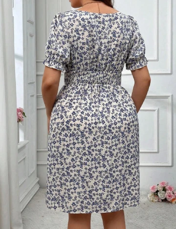 Rochie scurta SHEIN CURVE, floral print