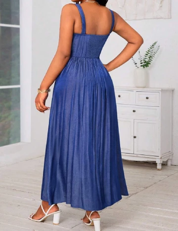 Rochie lunga SHEIN CURVE, albastru