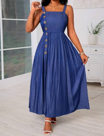 Rochie lunga SHEIN CURVE, albastru