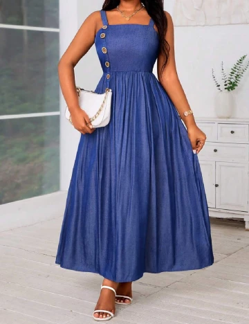 Rochie lunga SHEIN CURVE, albastru