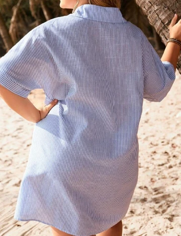 Rochie scurta SHEIN CURVE, albastru Albastru