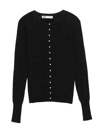Bluza Zara, negru, XL