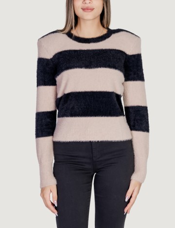 
						Pulover Only, negru/bej