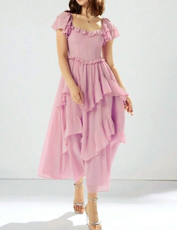 
						Rochie lunga SHEIN, roz