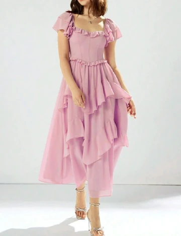 Rochie lunga SHEIN, roz Roz