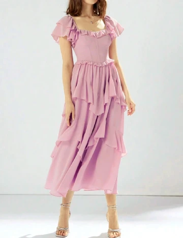 Rochie lunga SHEIN, roz Roz
