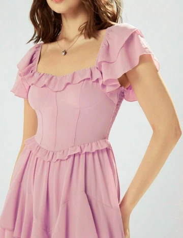 Rochie lunga SHEIN, roz Roz
