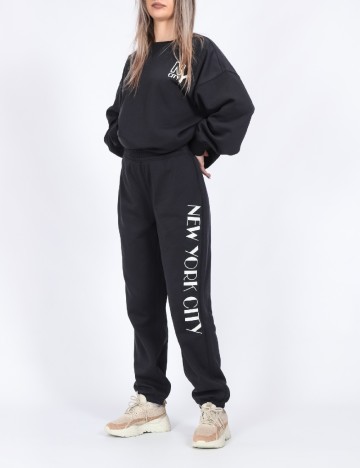 
						Pantaloni Only, negru