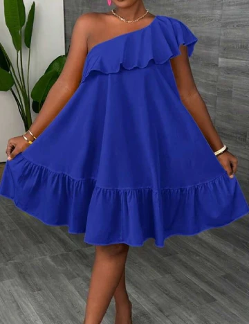 Rochie scurta SHEIN CURVE, albastru