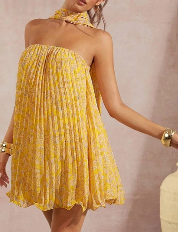 Rochie scurta SHEIN, galben