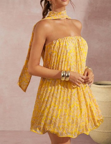 Rochie scurta SHEIN, galben