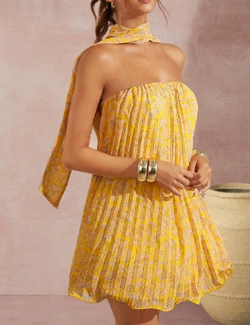 Rochie scurta SHEIN, galben