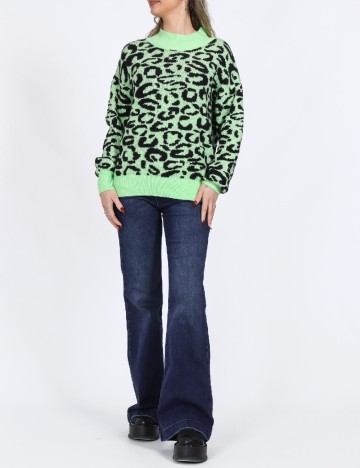 
						Pulover Pieces, verde