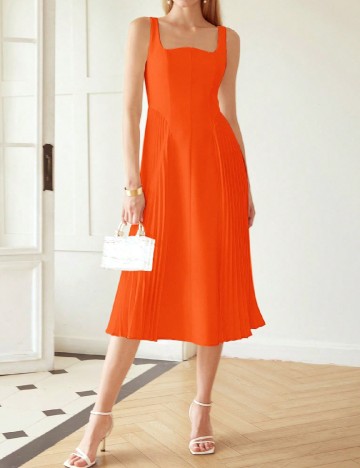 Rochie medie MOTF, portocaliu
