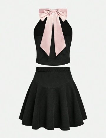 Compleu Shein Kids, negru Negru