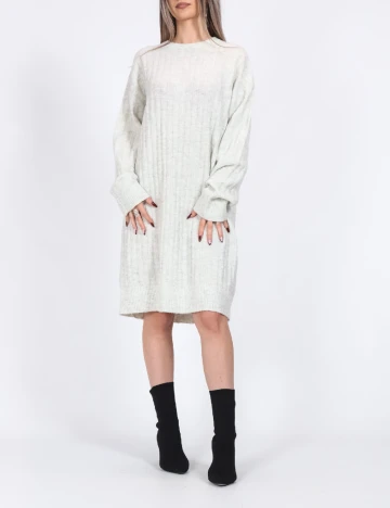 Rochie medie Pieces, gri