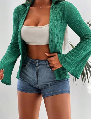 Camasa SHEIN, verde