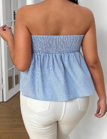 Top SHEIN CURVE, albastru