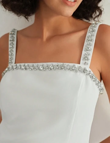 Rochie scurta MOTF, alb
