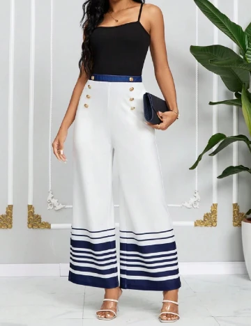 Pantaloni SHEIN, alb Alb