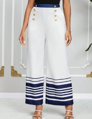 Pantaloni SHEIN, alb Alb