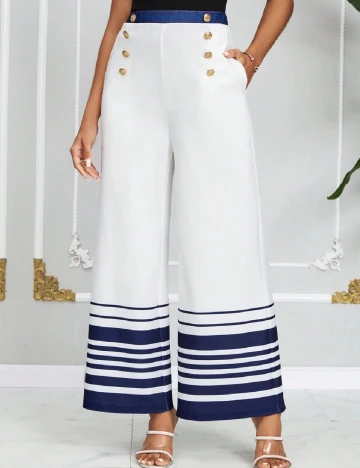 Pantaloni SHEIN, alb Alb