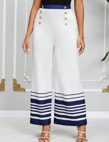 Pantaloni SHEIN, alb