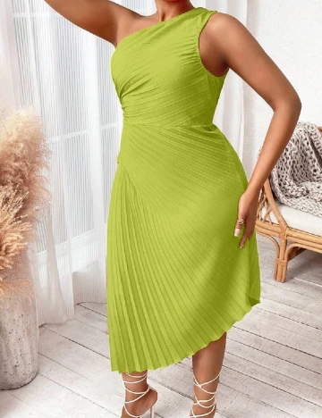 Rochie medie SHEIN CURVE, verde