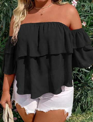 Bluza SHEIN CURVE, negru