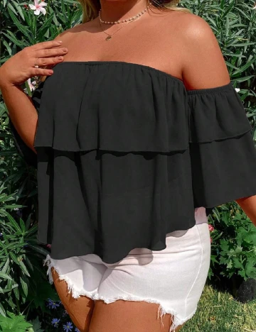 Bluza SHEIN CURVE, negru