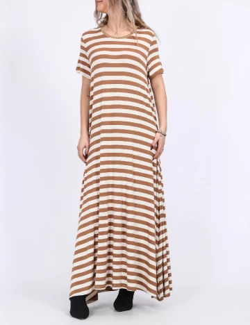 Rochie lunga Motivi, maro